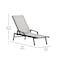 Flash Furniture Black/Gray Adjustable Chaise Lounge with Arms, 2PK 2-JJ-LC323-BLK-GRY-GG - alternate 4